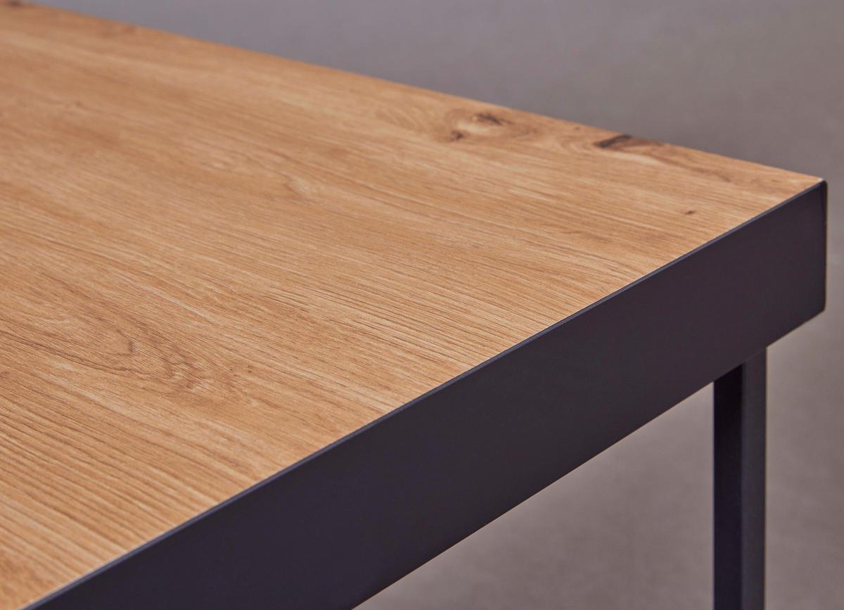 Couchtisch Passione - Schwarz/Eiche Artisan, Design, Holzwerkstoff/Metall (90/55/40cm) - Livetastic