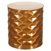 Konferenčný stolek Gopal zlatý - barvy zlata, Lifestyle, kov (43,5/43,5/48cm) - MID.YOU