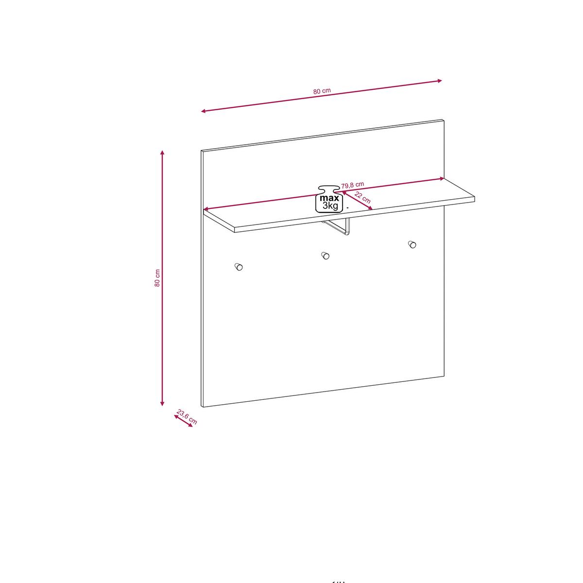Šatna Greta, kašmír - kašmírová, Konvenční, kompozitní dřevo (220/191/35cm)