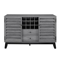 Weinregal Vaughn Grau Eiche Dekor B: 120 cm - Eichefarben/Eiche grau, Design, Holzwerkstoff (120/76/48cm) - MID.YOU
