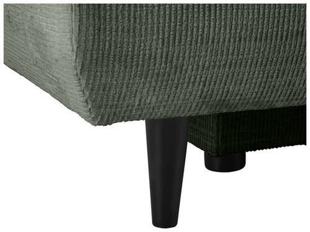 Schlafsofa Virgo - Dunkelgrün/Schwarz, KONVENTIONELL, Textil (212/97/105cm) - MID.YOU