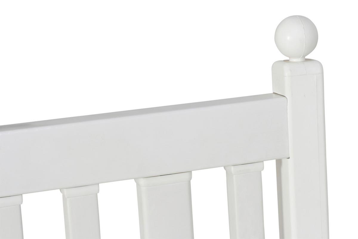 Gartenbank Kunststoff 877520 3-Sitzer - Weiß, MODERN, Kunststoff (160/88/69cm) - Gardenson
