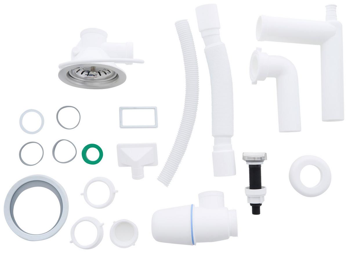 Spüle Respekta Inox Edelstahl Bxt: 50x50 cm - Edelstahlfarben, Trend, Metall (50/22,8/50cm) - Respekta