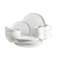 Kombiservice Andoro 4 Personen Geschirr Set - Weiß, Basics, Keramik - Mäser