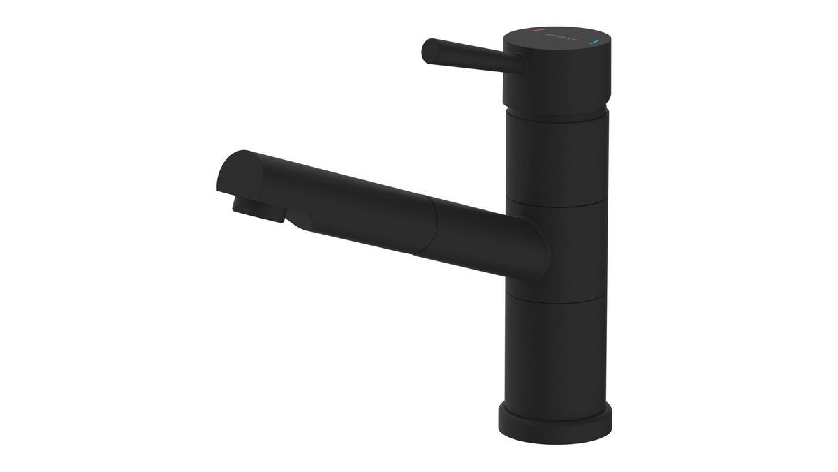 DŘEZOVÁ BATERIE SISTANT PARIS - černá, Basics, kov (5,5/20/23cm) - Sistant