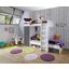 Vysoké Spanie Space + Maxi - biela/tmavosivá, Konvenčný, kompozitné drevo (269/180/115cm) Vysoké Spanie Space + Maxi - biela/tmavosivá, Konvenčný, kompozitné drevo (269/180/115cm)
