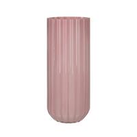 Dekovase Leyla - Pink, KONVENTIONELL, Glas (11.7/27.8cm) - Luca Bessoni