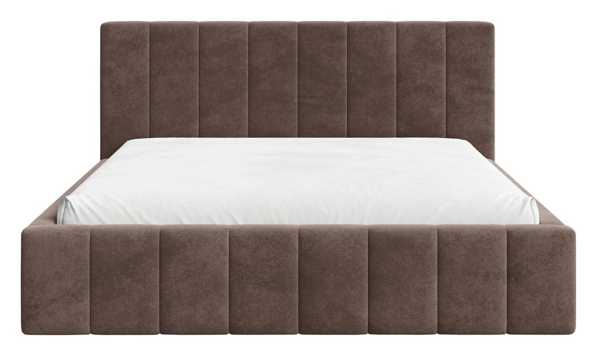 Polsterbett Sky mit Bettkasten 160x200 - Schwarz/Braun, MODERN, Holz (160/200cm) - Livetastic