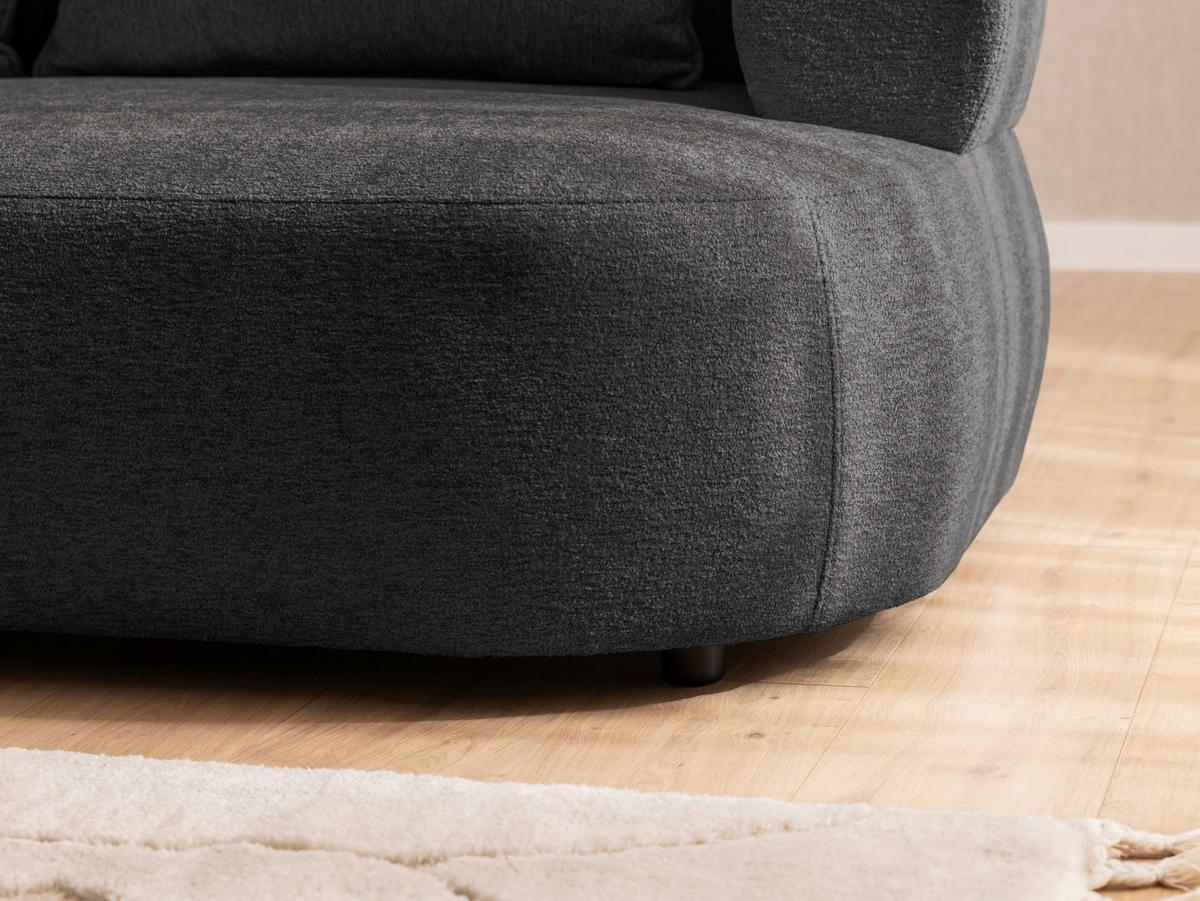 Bigsofa Ferro Schwarz B: 240 Cm - Schwarz, Design, Textil (240/76/122cm) - Livetastic