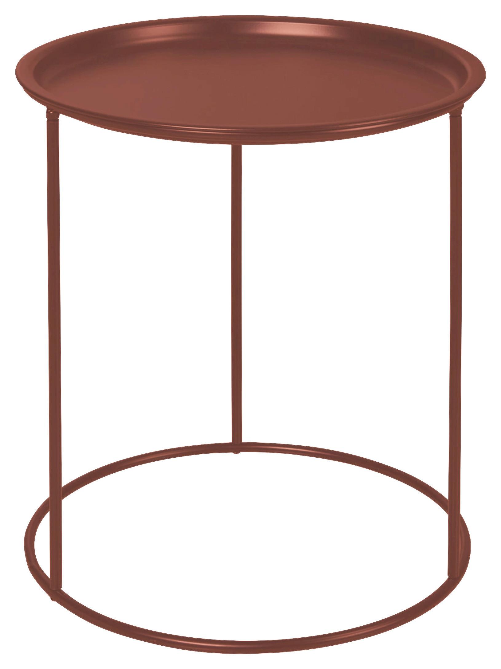 Beistelltisch Mia Xs64 1115 F - Rot, MODERN, Metall (40/40/43cm)