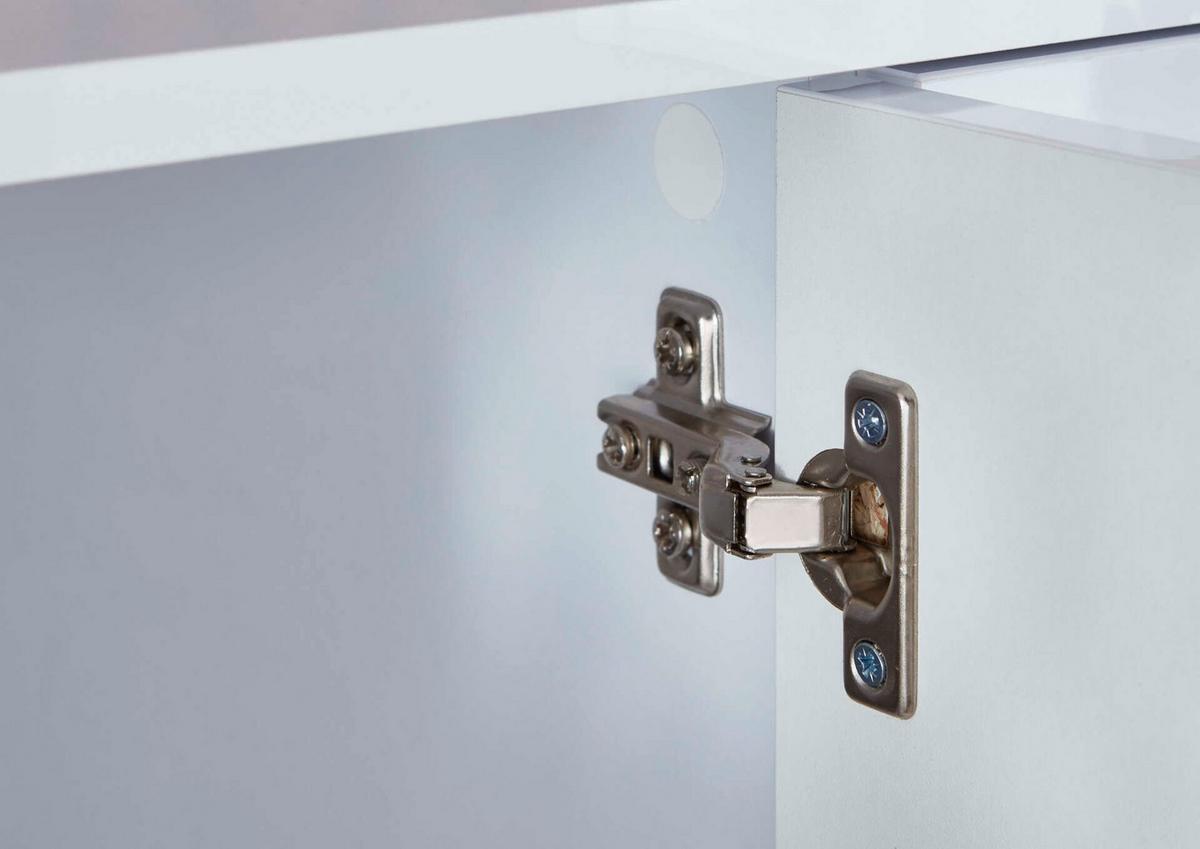 Sideboard Mailand Weiß/Eiche Artisan B: 211 cm - Weiß Hochglanz/Eiche Artisan, MODERN, Holzwerkstoff (211/86/33cm) - MID.YOU