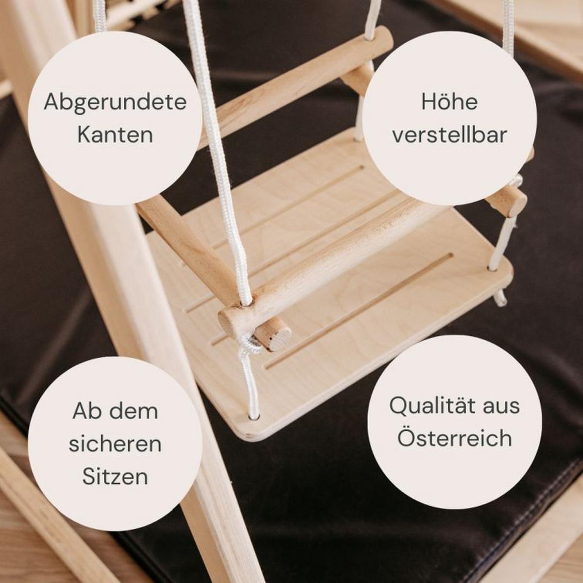 Babyschaukel natur 30x30 cm - Birkefarben, Basics, Holz (30/30/30cm) - CLIFF