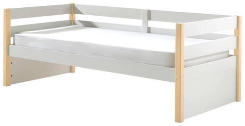 Bett Margrit Weiß 90x200 cm - Weiß/Kieferfarben, MODERN, Holz/Holzwerkstoff (90/200cm) - MID.YOU