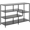 Regal Stahl Seaford B 114cm, Schwarz - Schwarz, Trend, Holzwerkstoff/Metall (114,0/78,0/35,0cm) - MID.YOU