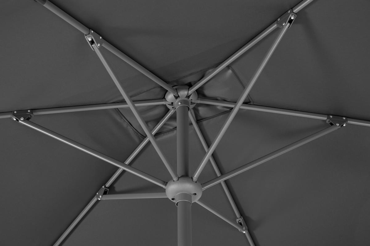 Sonnenschirm Tunis BxHxT: 150x250x270 cm Anthrazit - Anthrazit, Basics, Textil/Metall (150/250/270cm) - Schneider
