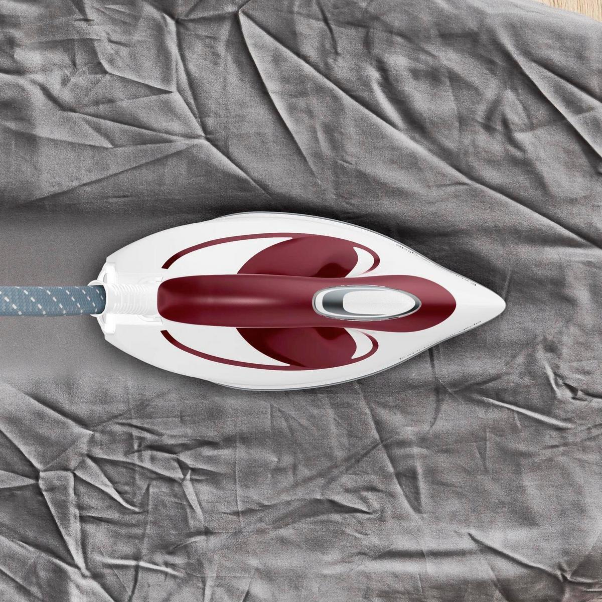 DAMPFBÜGELSTATION 2800W, 180ml - Weinrot/Weiß, Basics, Kunststoff/Metall (36/21/26cm) - Tefal