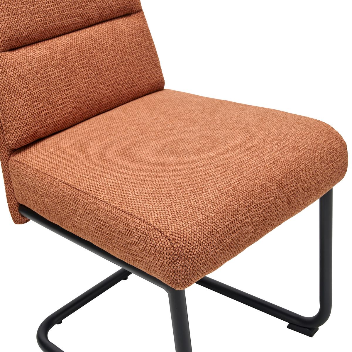 Schwingstuhl Hilal - Hellbraun/Schwarz, LIFESTYLE, Holz/Textil (45/94/62cm) - MID.YOU