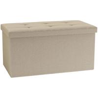 Sitzbox Boxas Creme B: 76 Cm - Creme, Basics, Holzwerkstoff/Kunststoff (76/38/38cm) - MID.YOU