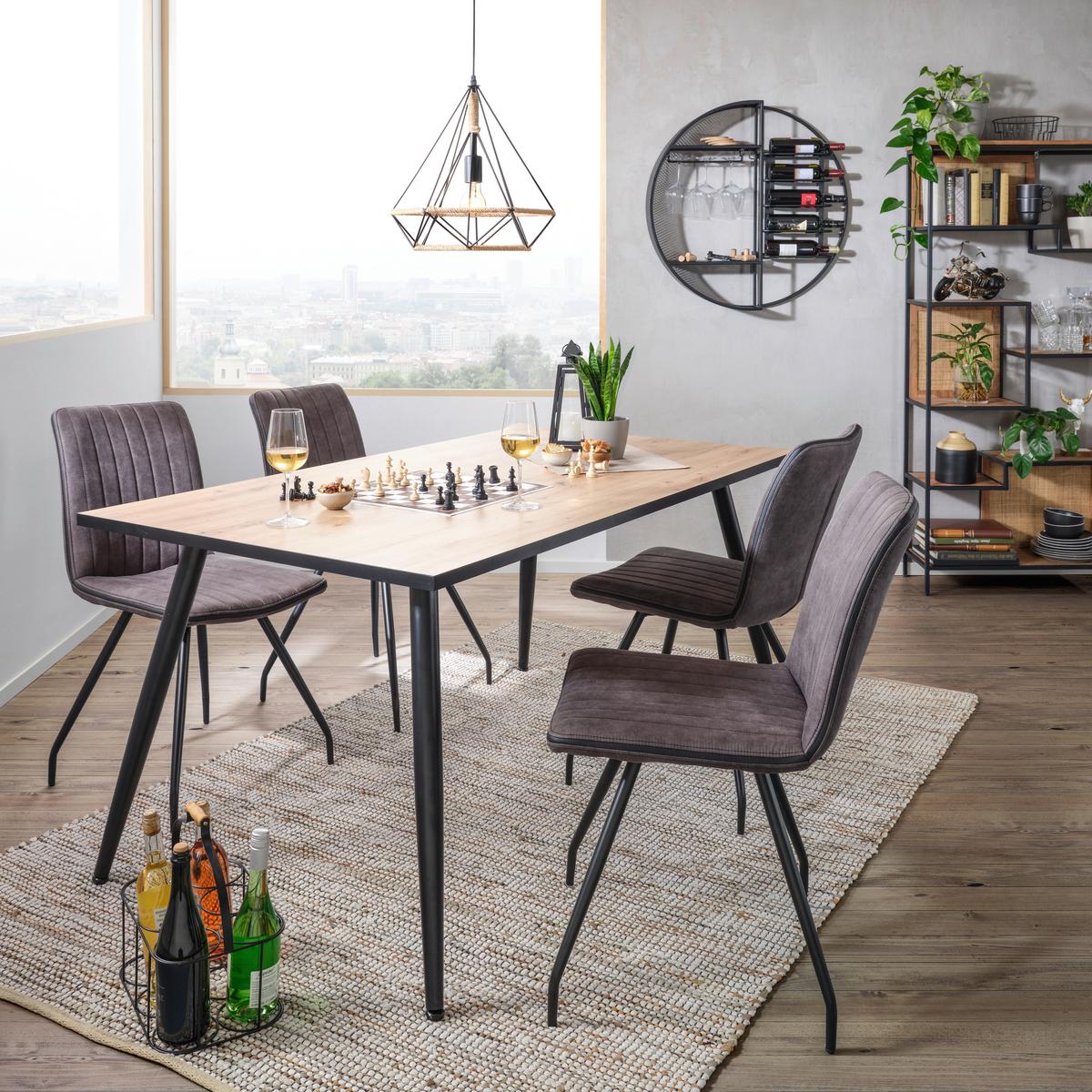 REGÁL NA LÁHVE BILLY -TREND- - černá, Lifestyle, kov (80/80/15cm)