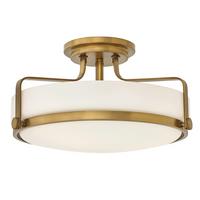 DECKENLEUCHTE HK-HARPER-SFM-HB - Messingfarben, Natur, Glas/Metall (45.6/25.3cm) - Elstead Lighting