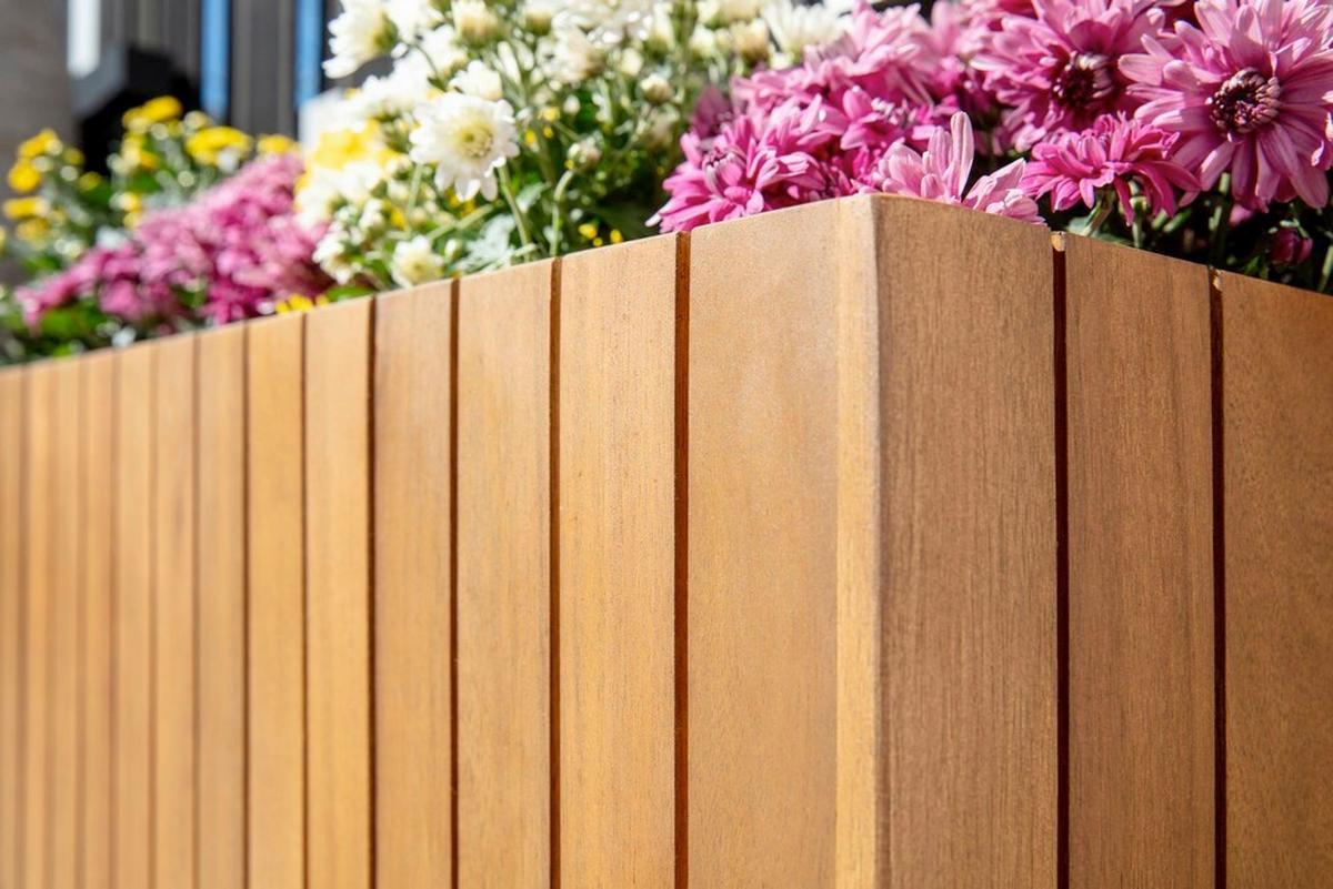 Blumenkasten H: 35 cm, Braun - Mokka, Basics, Holz (84/30/35cm) - Prestige Home