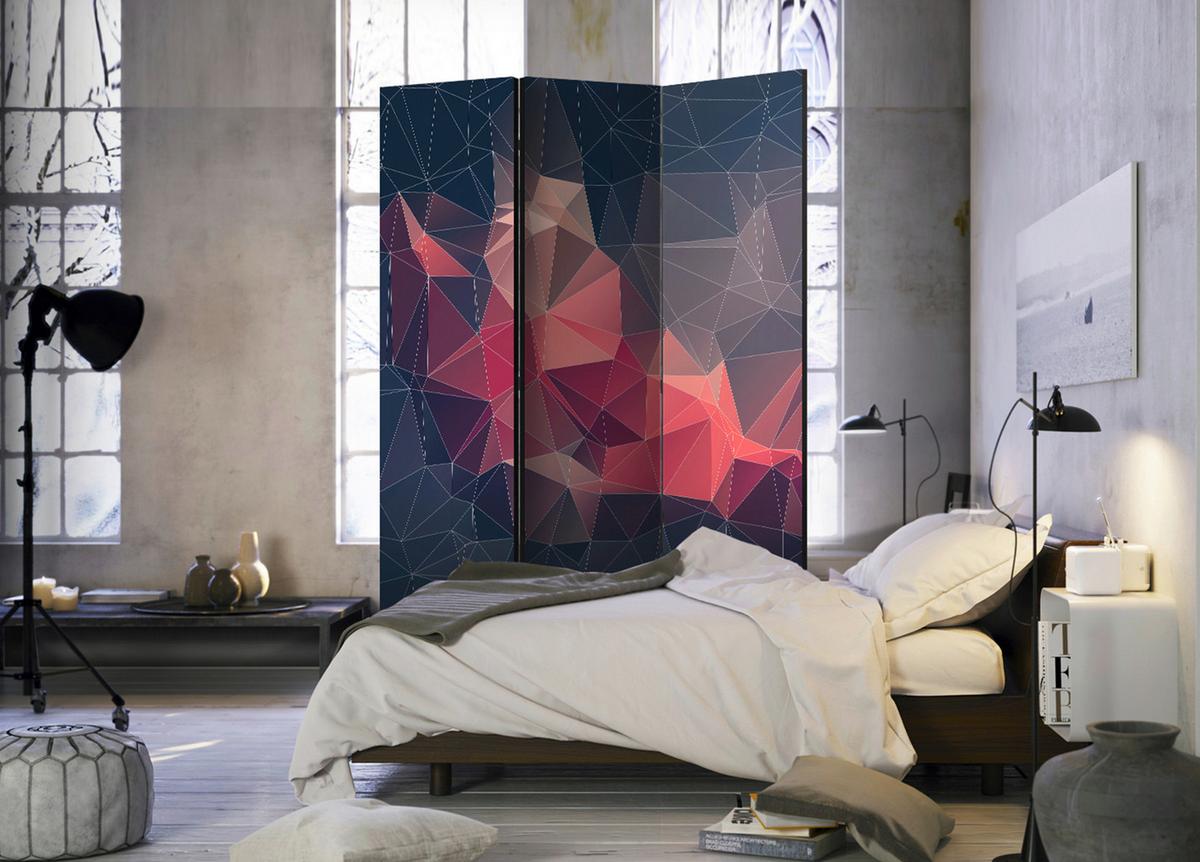 Paravent Multicolor B: 135 Cm - Multicolor, Basics, Holz/Textil (135/172/3cm) - artgeist