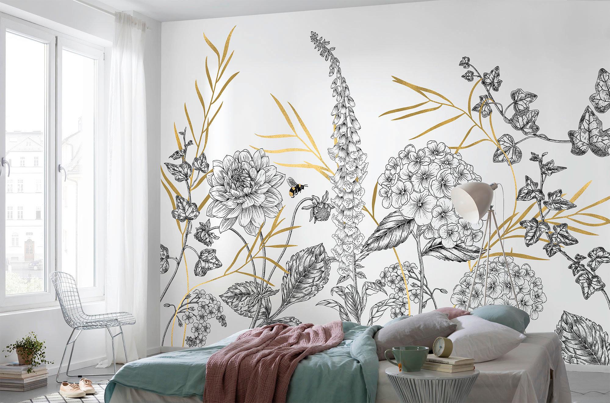 Fototapete Rsx8-054 Bumble Bee - Goldfarben/Schwarz, Trend (400/280cm)