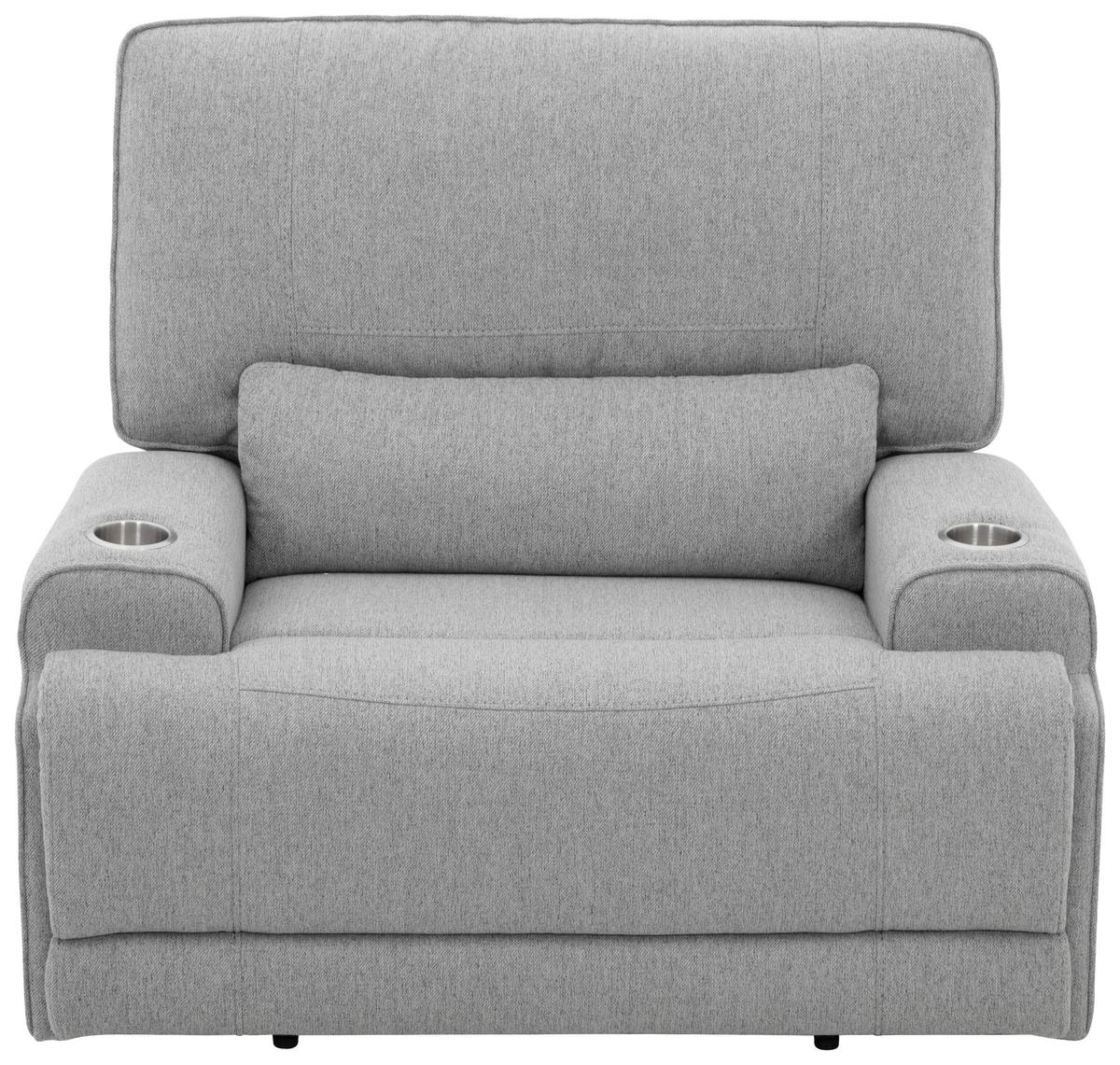 Relax Fotel Texas - világosszürke, Basics, textil/fa (122/106/102cm) - MID.YOU