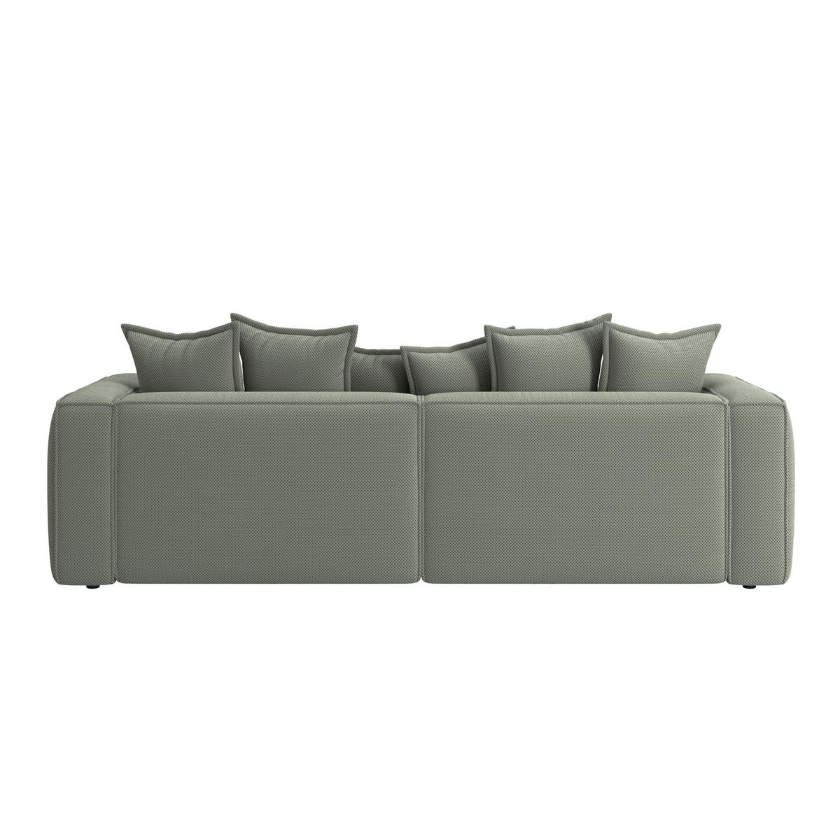POHOVKA BIG SOFA COWBOY - černá/zelená, Moderní, textil (280/72/109cm)