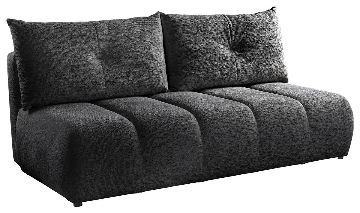 Schlafsofa Milo, Schwarz B: 209 Cm - Creme/Schwarz, Design, Holz/Holzwerkstoff (209/100/103cm) - MID.YOU