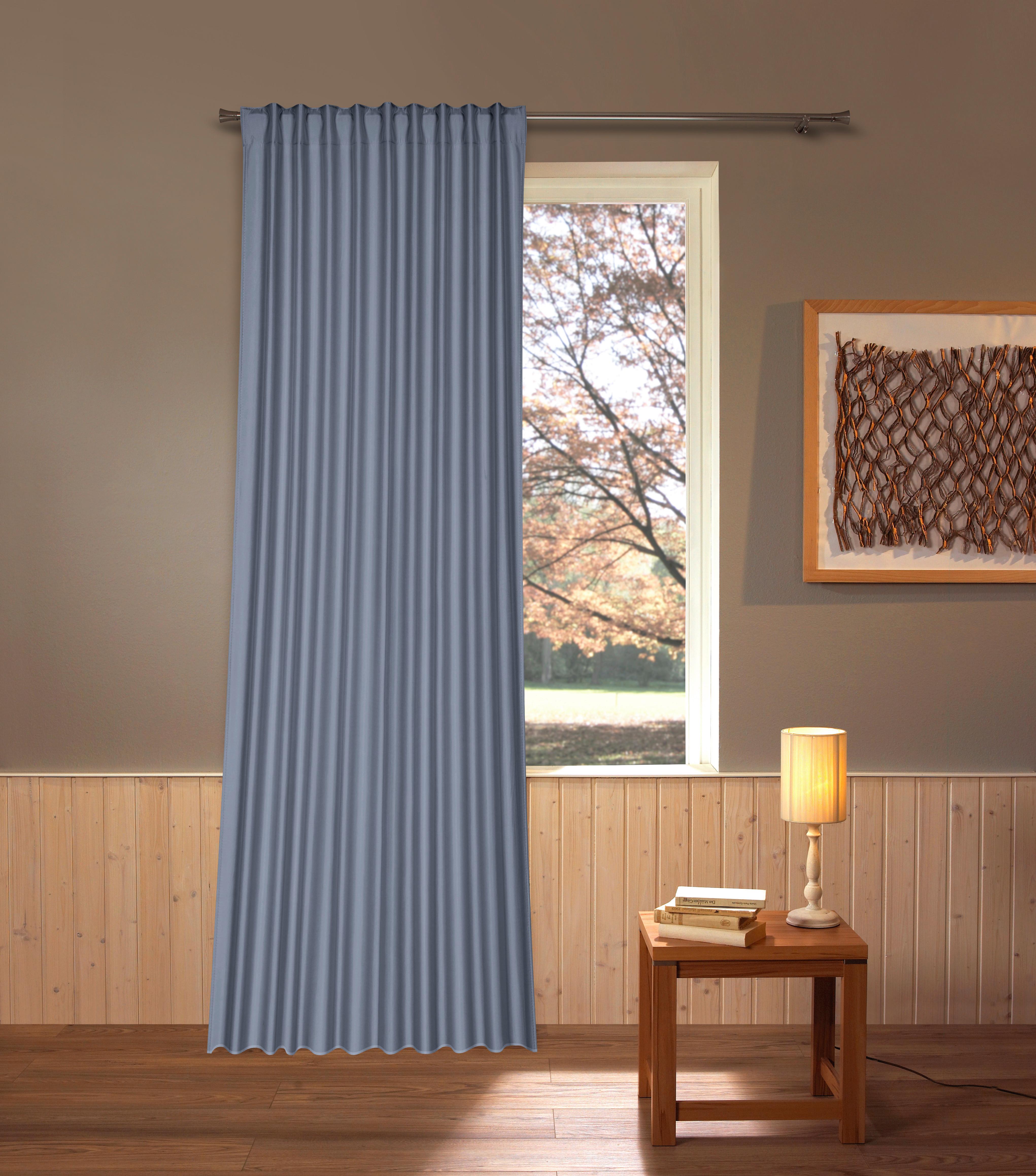 Wärmeschutzvorhang Lucilla - Blau, ROMANTIK / LANDHAUS, Textil (135/245cm) - James Wood