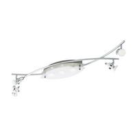 Deckenstrahler 75298_tukon 3 - Chromfarben/Weiß, Basics, Glas/Metall (112/25,5/10cm) - Eglo