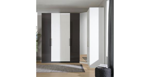 Kleiderschrankkorpus 91cm Unit Weiß - Weiß, MODERN, Holzwerkstoff (91,1/242,2/56,5cm) - Ondega
