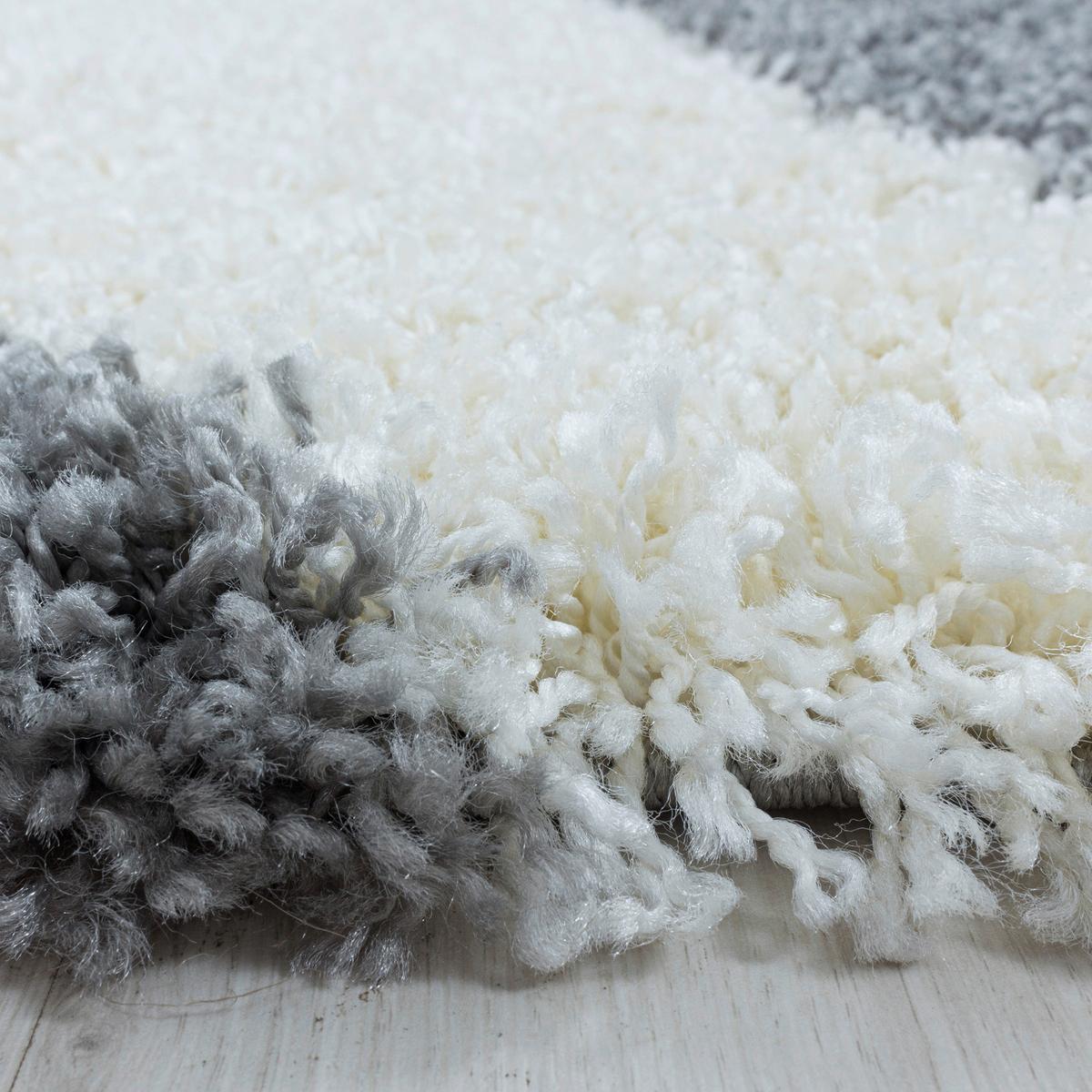 Hochflor Teppich Grau Naturfaser Tango 240x340 cm - Grau, Design, Textil (240/340cm)