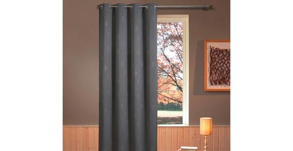 Ösenvorhang Babs - Grau, ROMANTIK / LANDHAUS, Textil (135/245cm) - James Wood