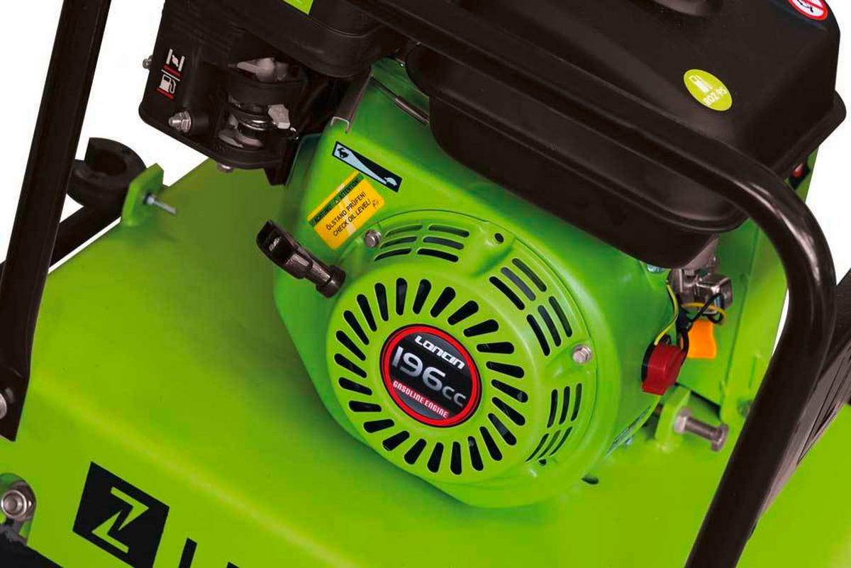 Rüttelplatte Zi-Rpe120gyn 4100 W 26 kN Gummimatte - Grün, Basics, Metall (45/95/92cm) - Zipper