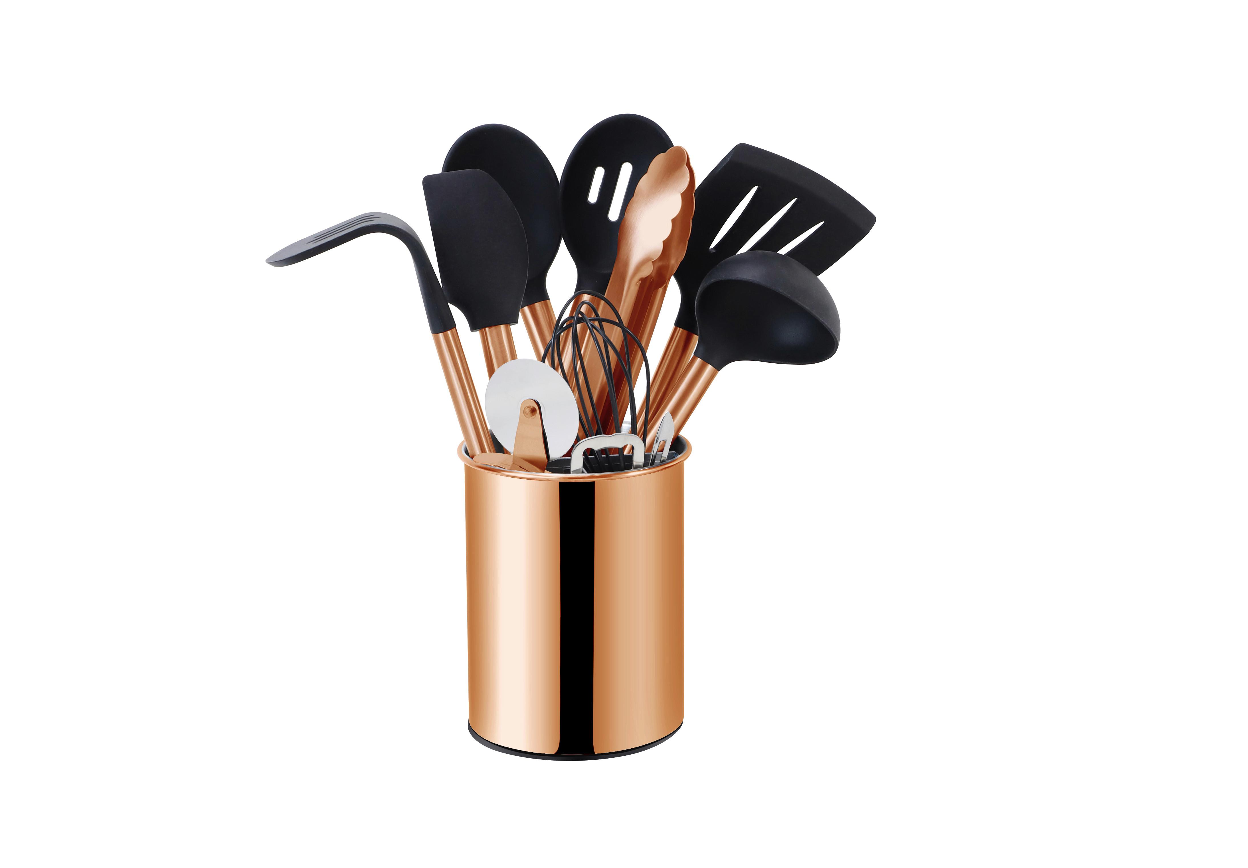 SADA KUCHYNSKÉHO NÁRADIA EW-KS-1201K - čierna/medená, Basics, plast (13cm) - Echtwerk