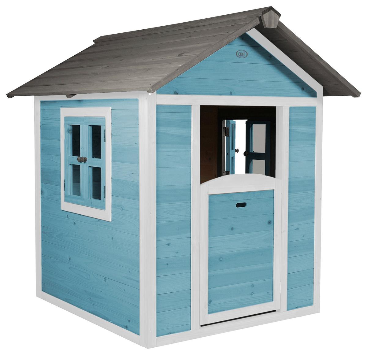 Spielhaus C050.001.01 - Blau/Weiß, KONVENTIONELL, Holz (111/133/135cm) - Ambia Garden