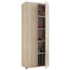 Schuhschrank Vandol Sonoma Eiche Dekor B: 70 cm - Schwarz/Sonoma Eiche, Design, Holzwerkstoff (71/180/39cm) - MID.YOU