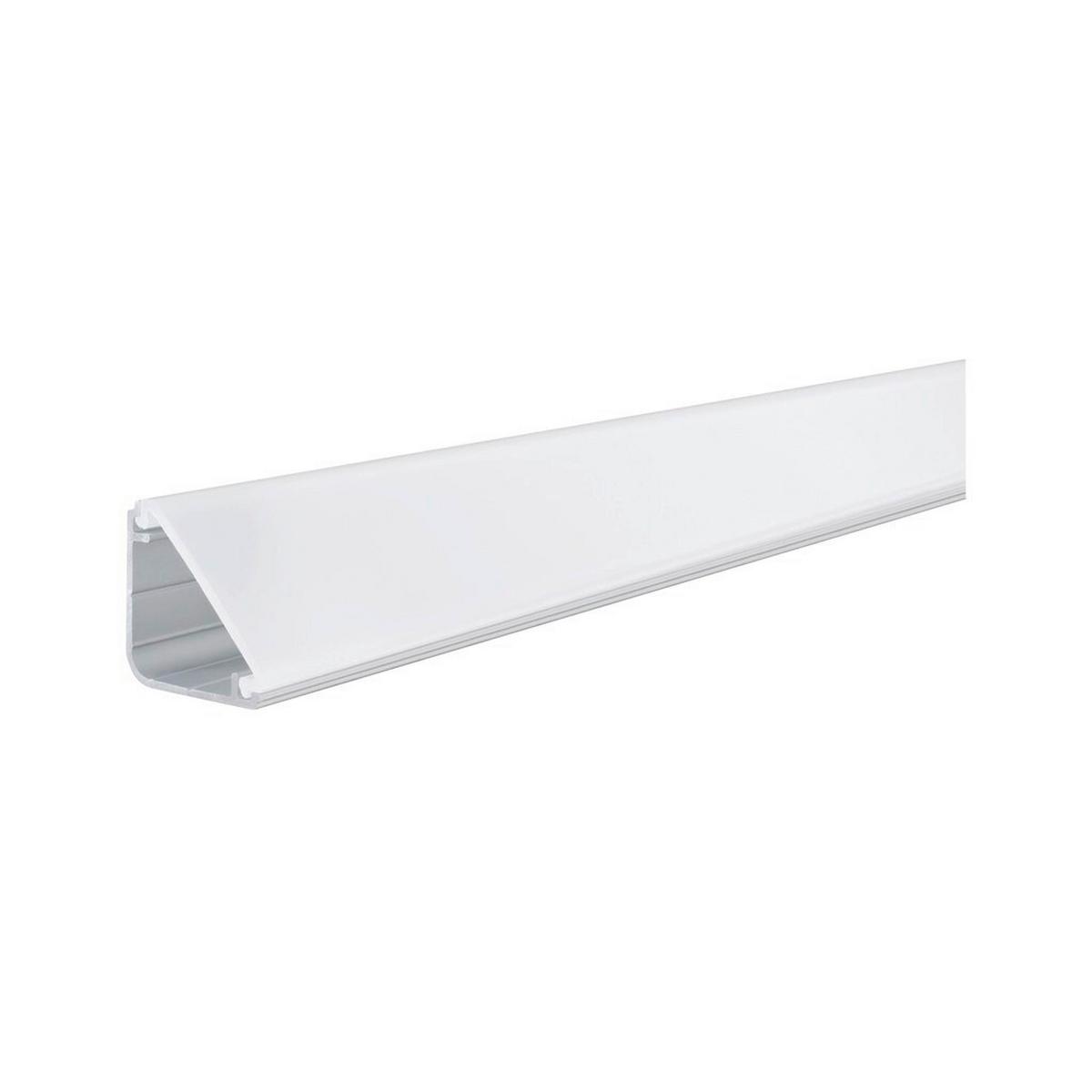 Led-dekoleuchte Function Delta Profil 200cm, Beliebig Kürzbar - Alufarben, Basics, Kunststoff/Metall (200/2/2cm) - Paulmann