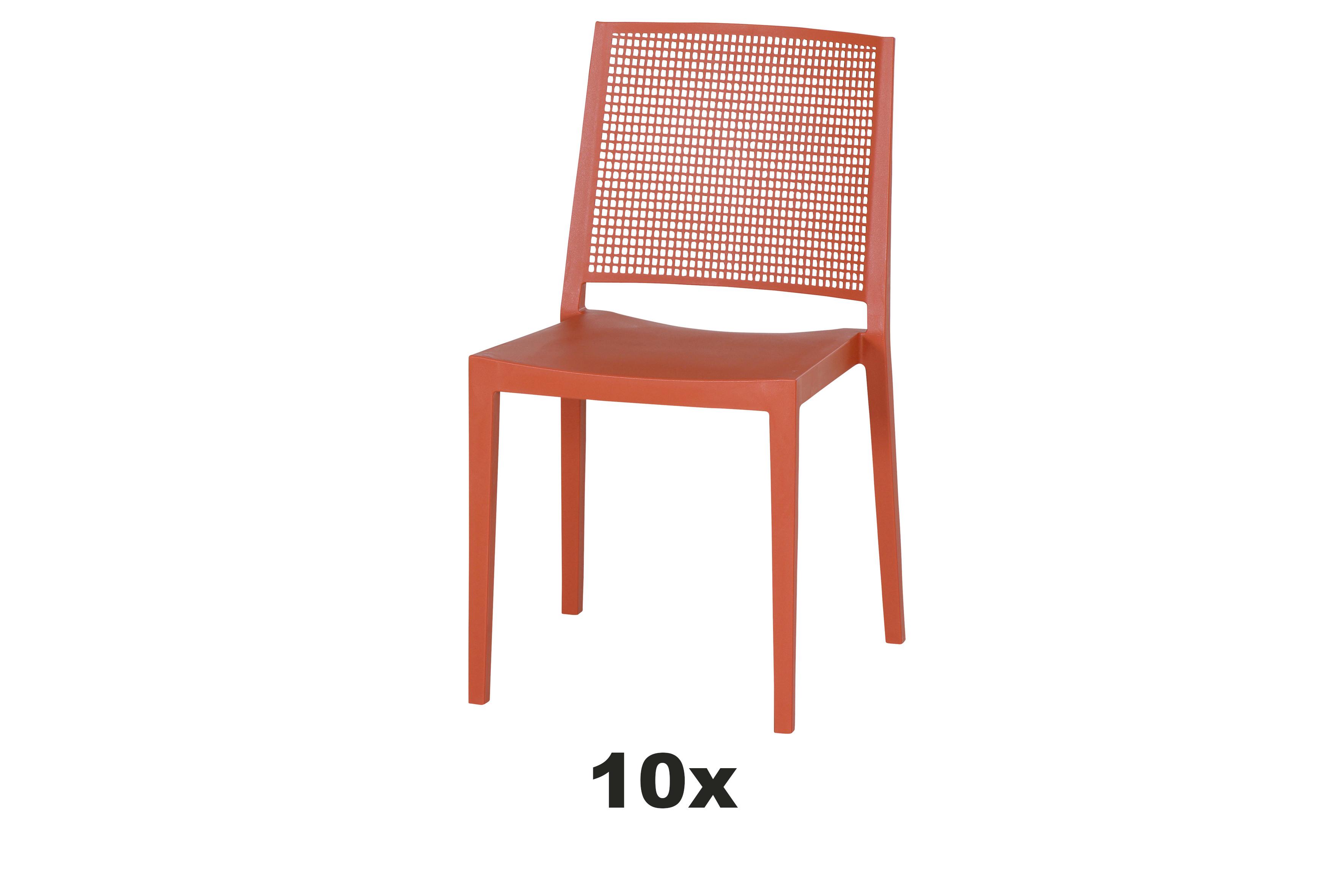 Gartensessel-Set T20367 - Rot, Basics, Kunststoff (46/80/56cm) - Siena Garden