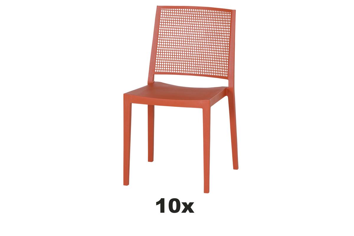 Gartensessel-set T20367 - Rot, Basics, Kunststoff (46/80/56cm) - Siena Garden