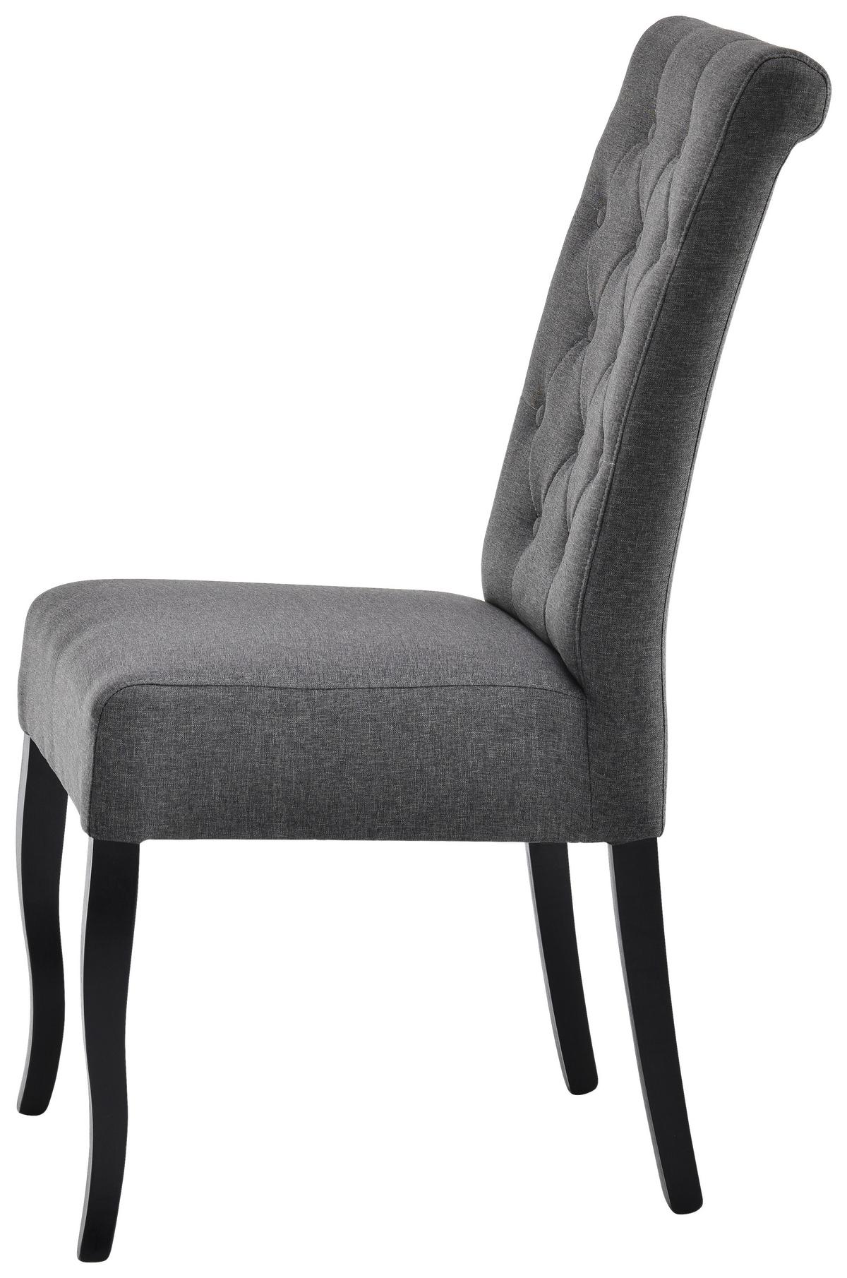 Szék Elodie - fekete/szürke, Konventionell, fa (47/100,5/64cm)