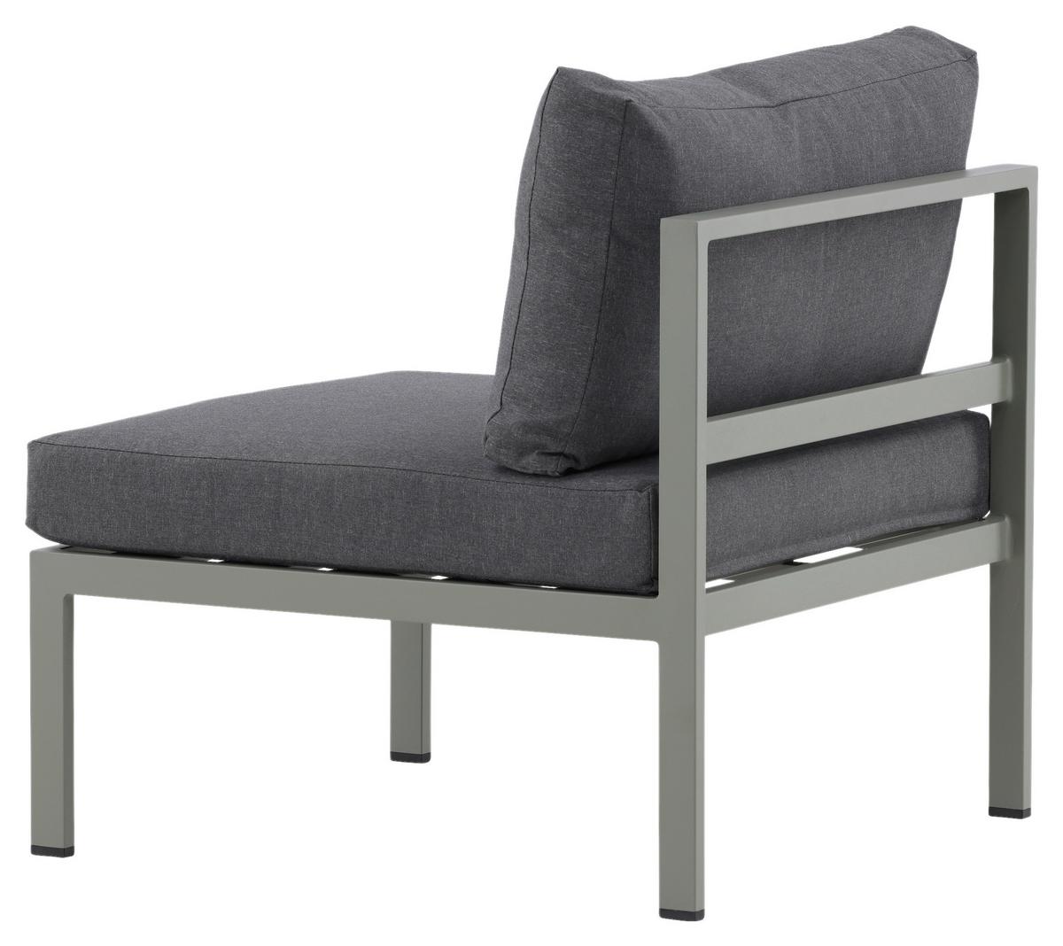 Loungesessel Copacabana - Pastellgrün/Grau, KONVENTIONELL, Metall (70/65/74cm) - Gardenson