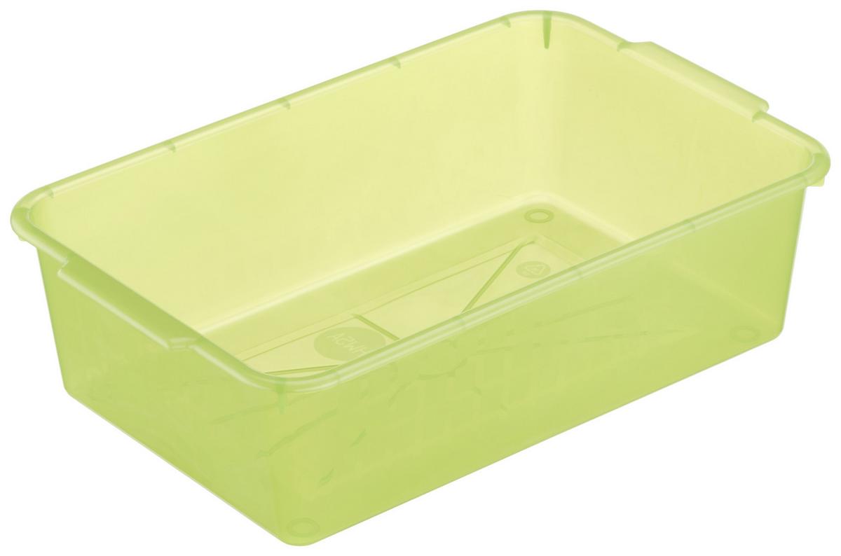 Aufbewahrungsbox Kunststoff 25x16x7 cm Versch. Farben - Blau/Weiß, KONVENTIONELL, Kunststoff (25/16/7cm)