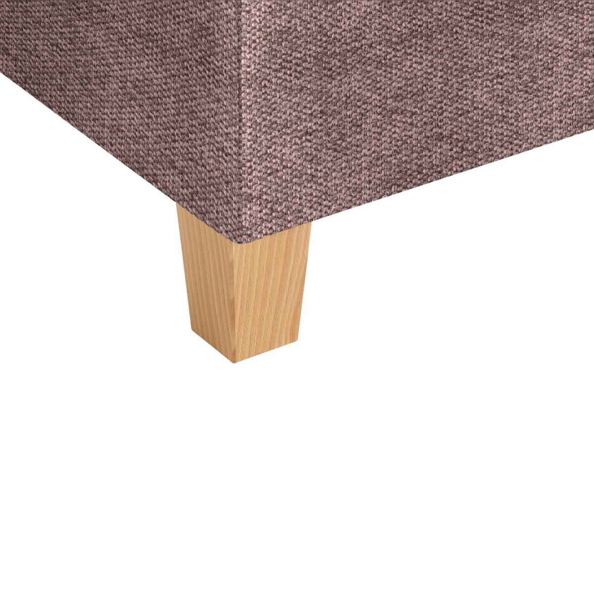 Rohová sedačka LILLE, oboustr., šeříkový velur - šeříková/světle hnědá, Moderní, dřevo/textil (232/110/156cm) - Mömax
