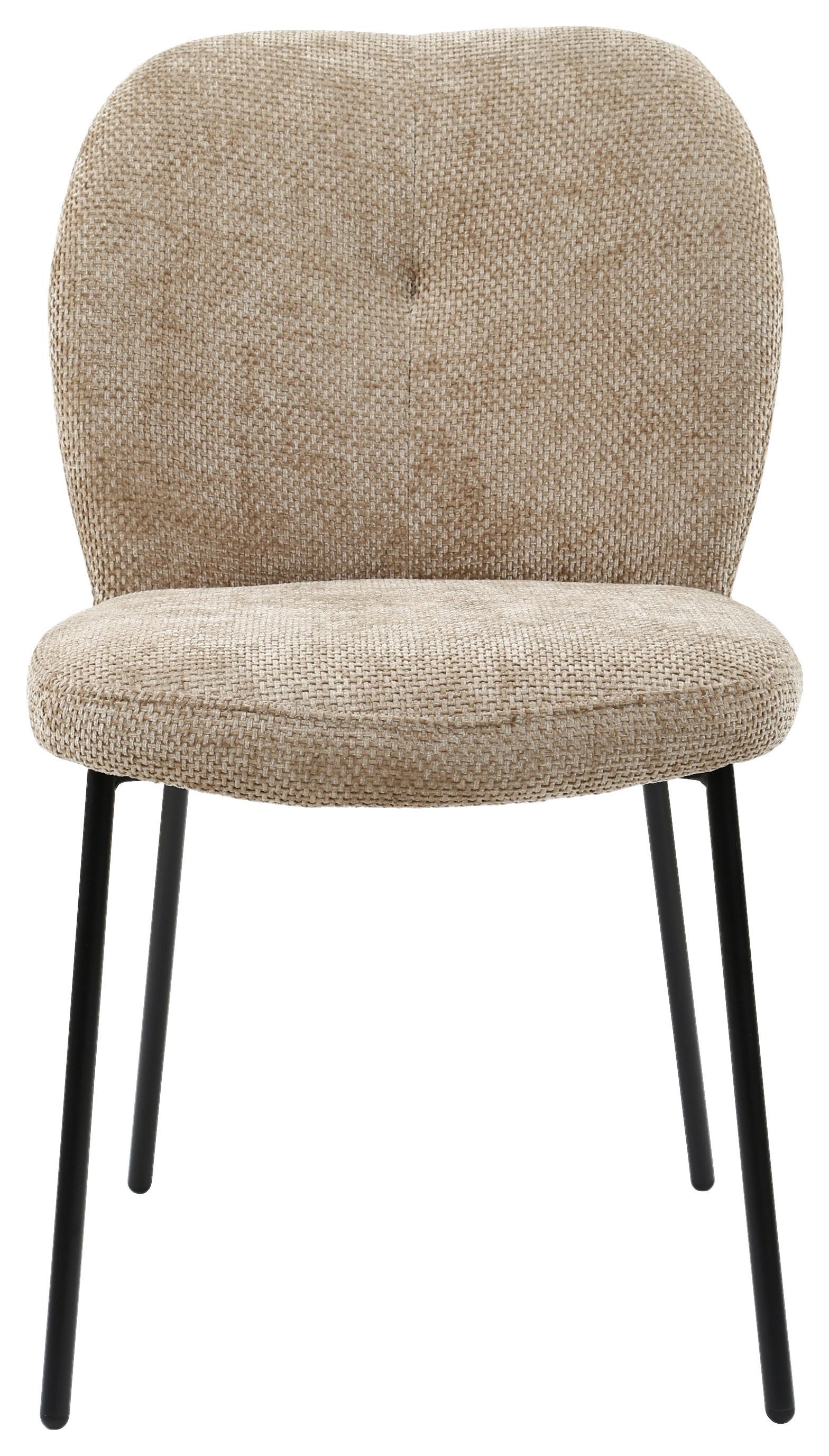 ŽIDLE MARA - černá/cappuccino, Lifestyle, kov/dřevo (52/87/64cm) - Mömax