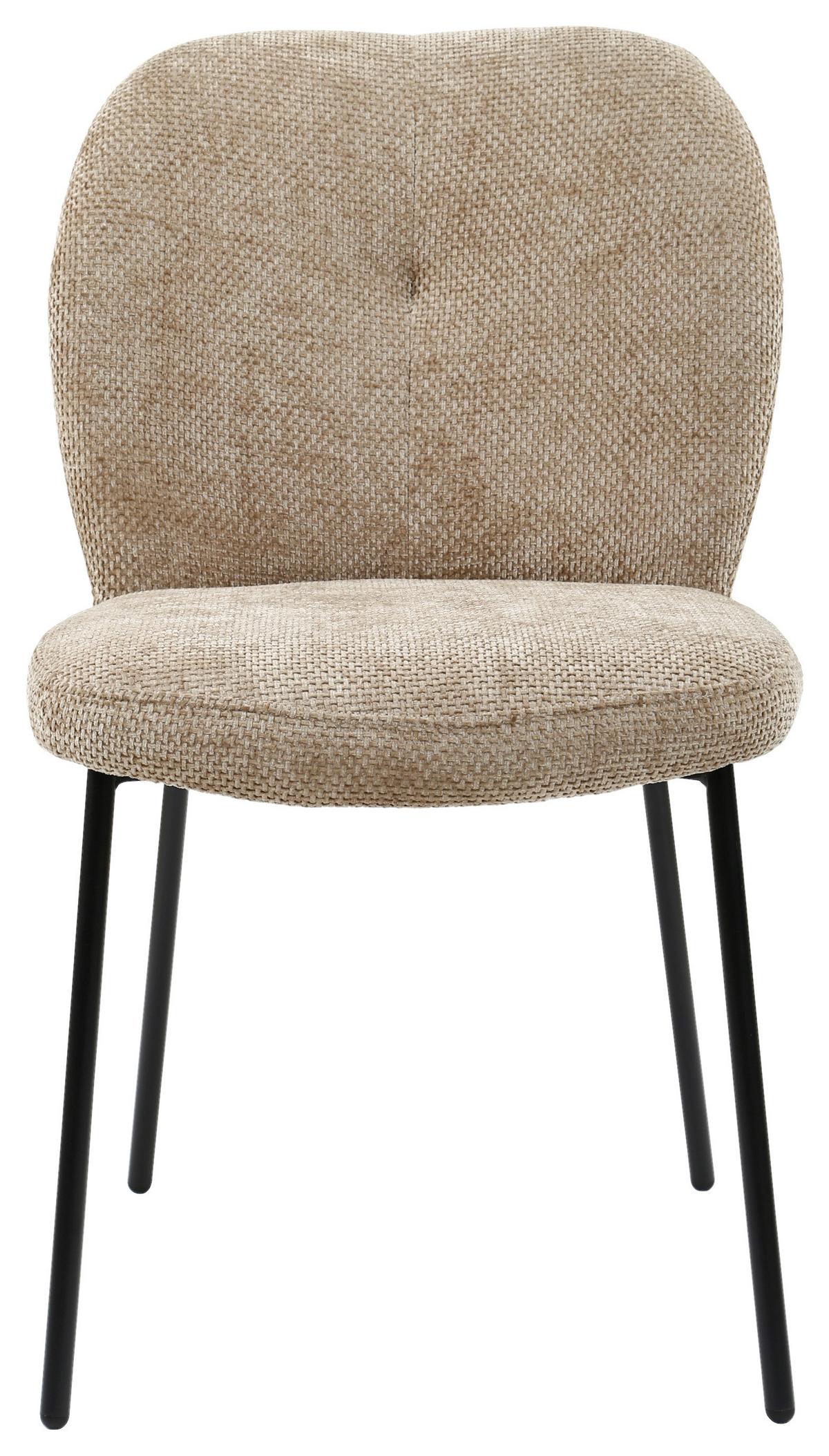 Židle MARA kapučíno - černá/cappuccino, Lifestyle, kov/dřevo (52/87/64cm) - Mömax