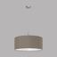 Hängeleuchte Pasteri - Taupe/Nickelfarben, MODERN, Textil/Metall (53/110cm) Hängeleuchte Pasteri - Taupe/Nickelfarben, MODERN, Textil/Metall (53/110cm)
