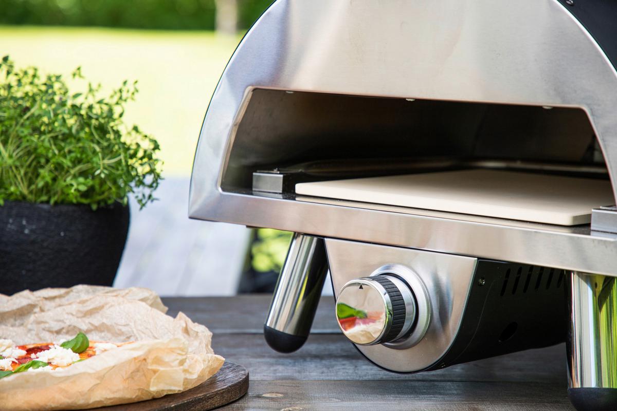 Pizzaofen Sentosa - Schwarz, KONVENTIONELL, Metall (52/39/49cm) - Gardenson